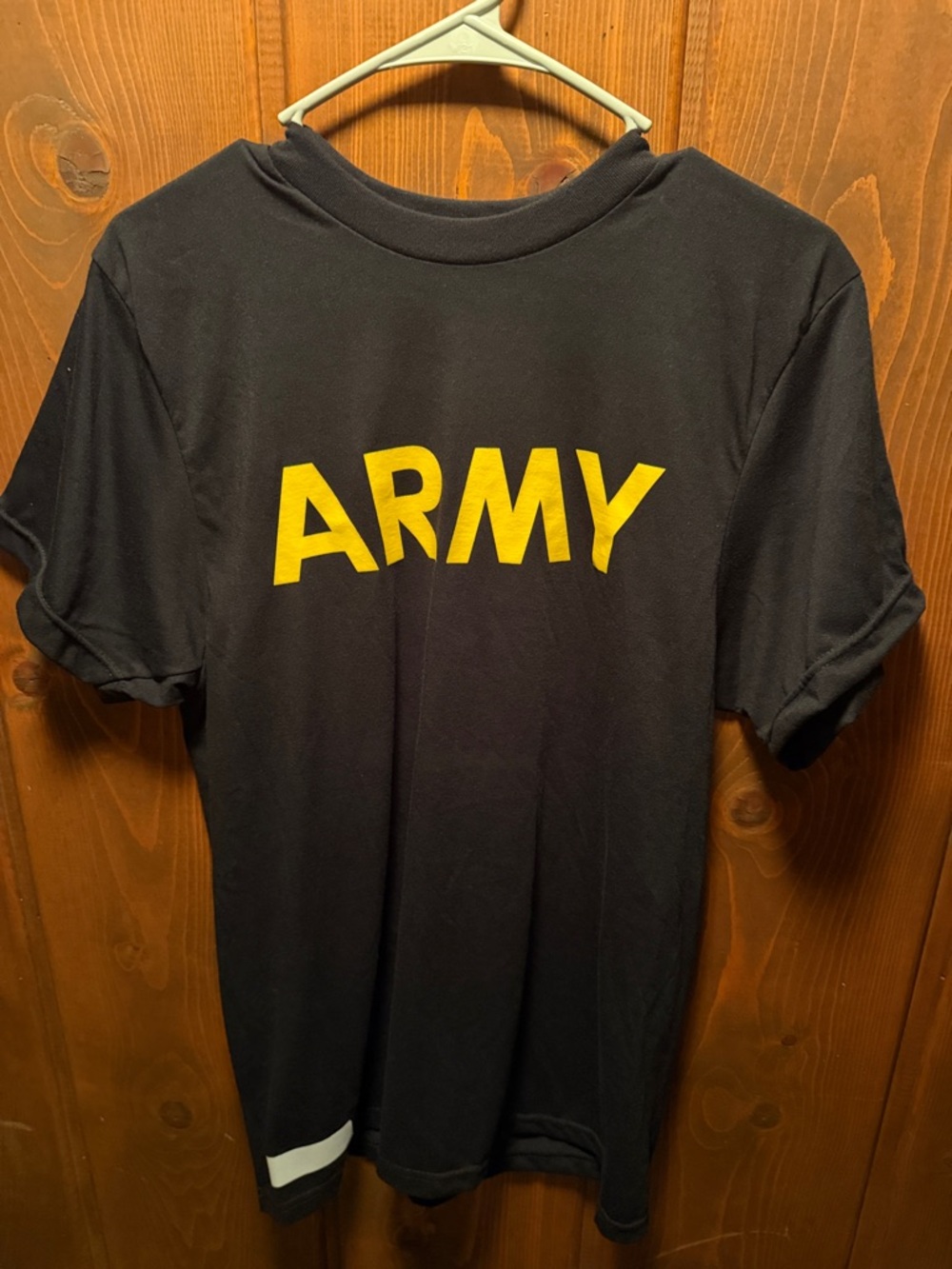 U.S. Army Black Tee with Yellow ARMY Print
